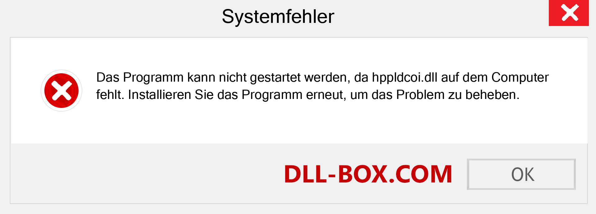 hppldcoi.dll-Datei fehlt?. Download für Windows 7, 8, 10 - Fix hppldcoi dll Missing Error unter Windows, Fotos, Bildern