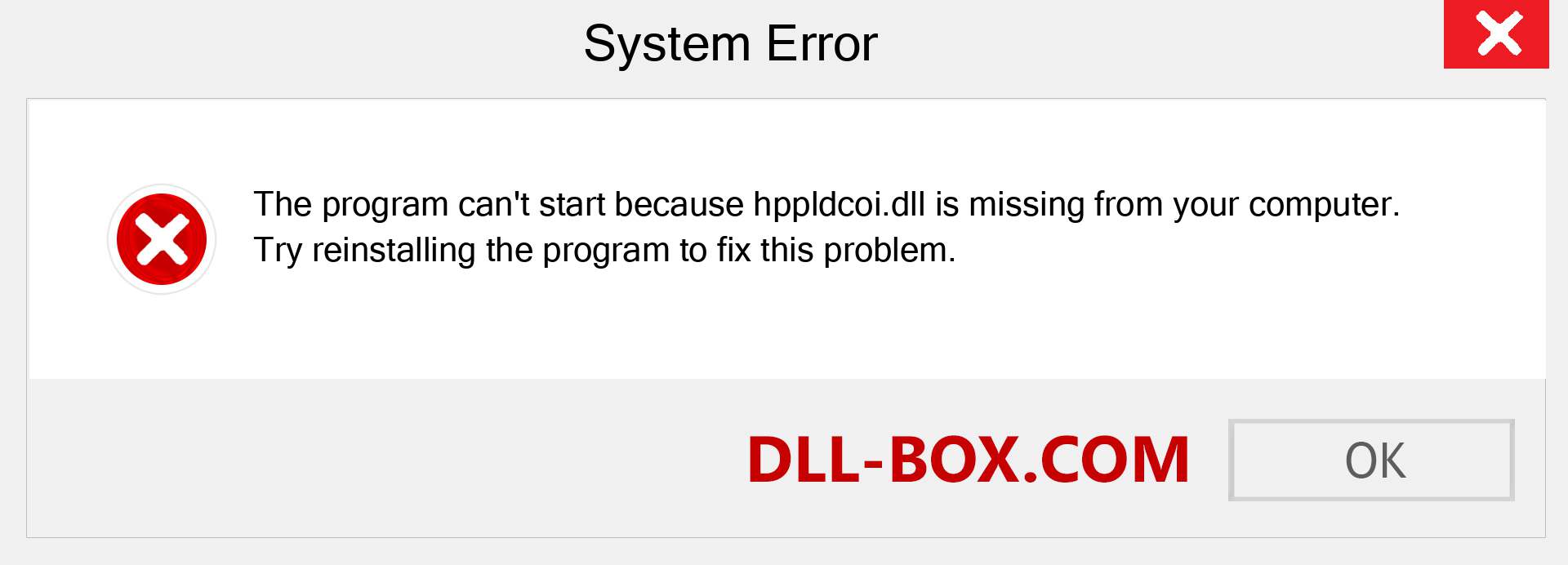  hppldcoi.dll file is missing?. Download for Windows 7, 8, 10 - Fix  hppldcoi dll Missing Error on Windows, photos, images
