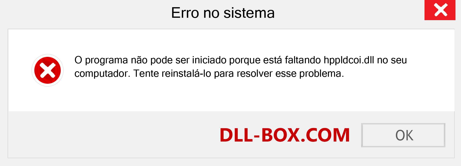 Arquivo hppldcoi.dll ausente ?. Download para Windows 7, 8, 10 - Correção de erro ausente hppldcoi dll no Windows, fotos, imagens